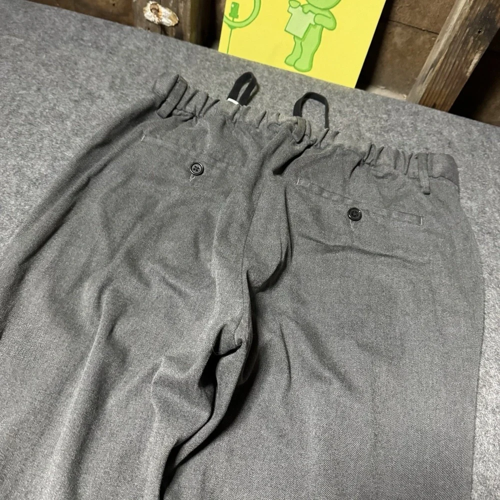 Banana Republic Pants Mens 31S Gray Slim Fit‎ Drawstring Waist Elastic Back